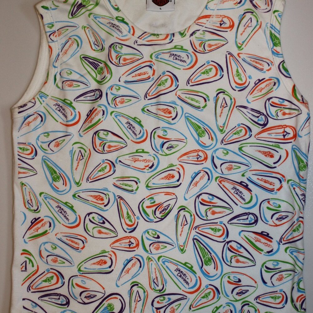 Vintage St. Joe Harley-Davidson Tank Top Motorcycle Fuel Tanks Large